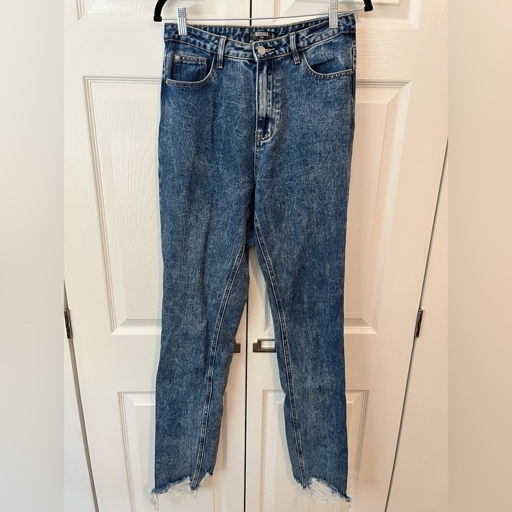 NWT Missguided Tall High Rise Straight Jeans Size US 6